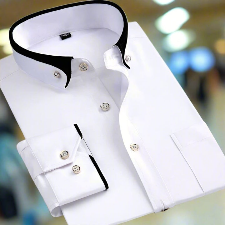 Adalbert | Classic cotton shirt with long sleeves
