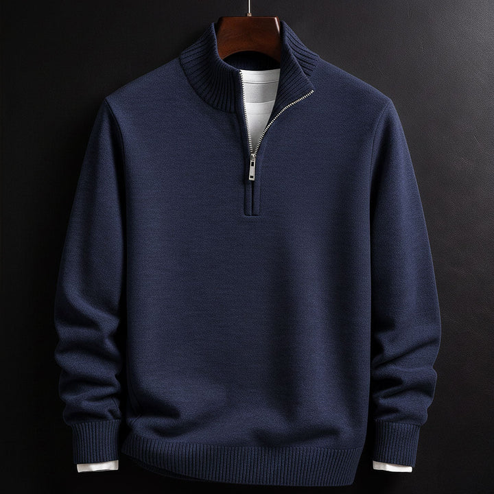 Dorian Cotton Half-Zip Sweater