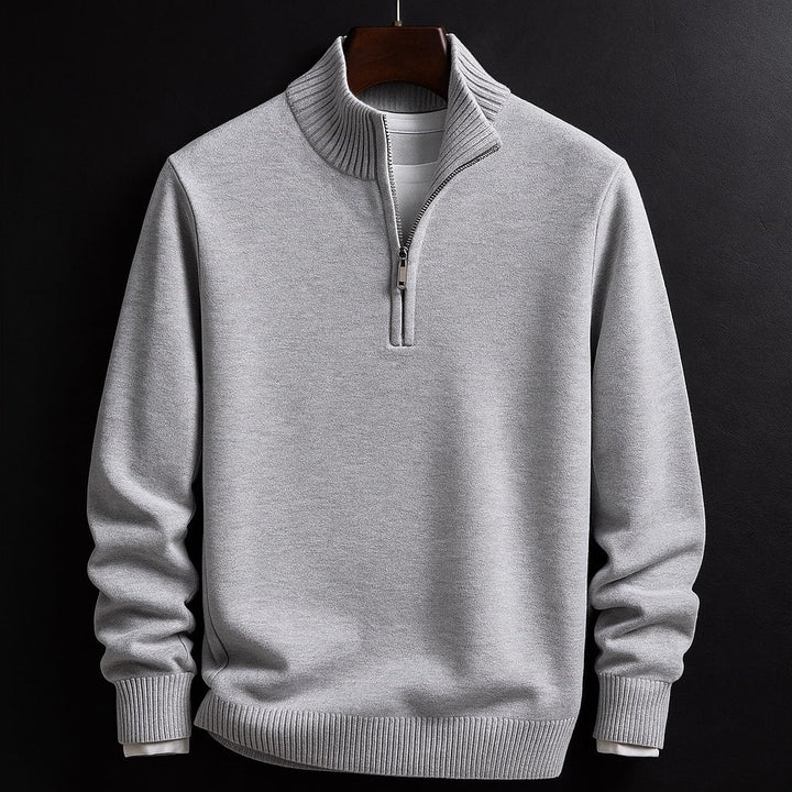 Dorian Cotton Half-Zip Sweater
