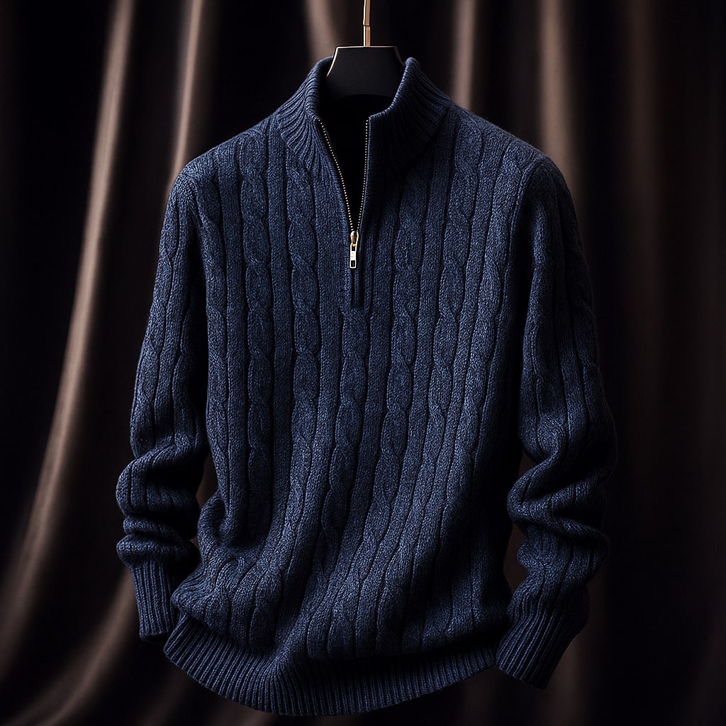 Silvio Cable Half-Zip Sweater