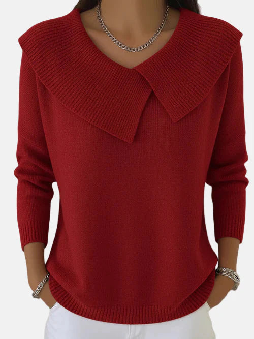 Lucia | Warm jumper with soft collar