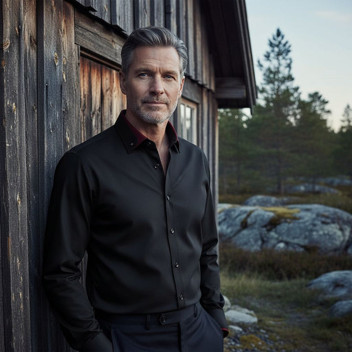 Adalbert | Classic cotton shirt with long sleeves