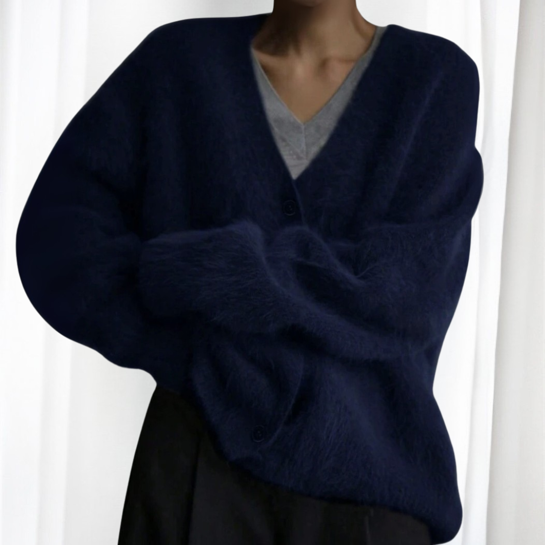 QUINCY™ - Comfy Button Front Drop Shoulder Cardigan