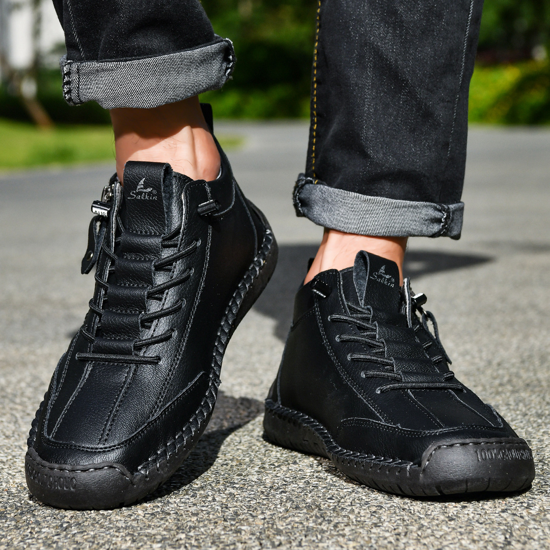 Christian™ | Men's Nubuck Shoes with Zip