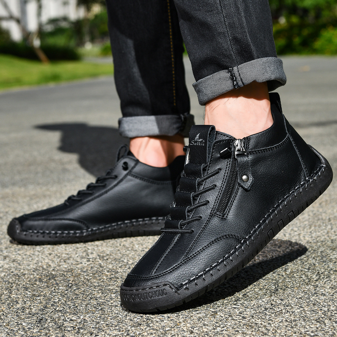 Christian™ | Men's Nubuck Shoes with Zip
