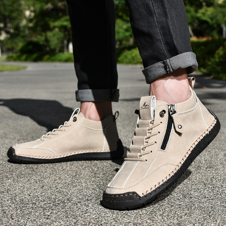 Christian™ | Men's Nubuck Shoes with Zip