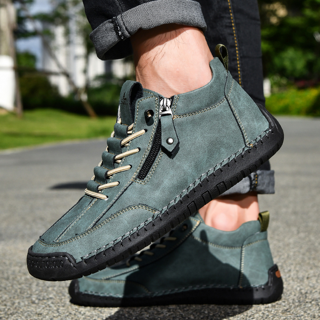 Christian™ | Men's Nubuck Shoes with Zip