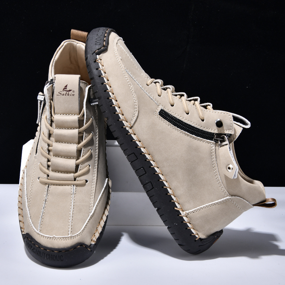 Christian™ | Men's Nubuck Shoes with Zip