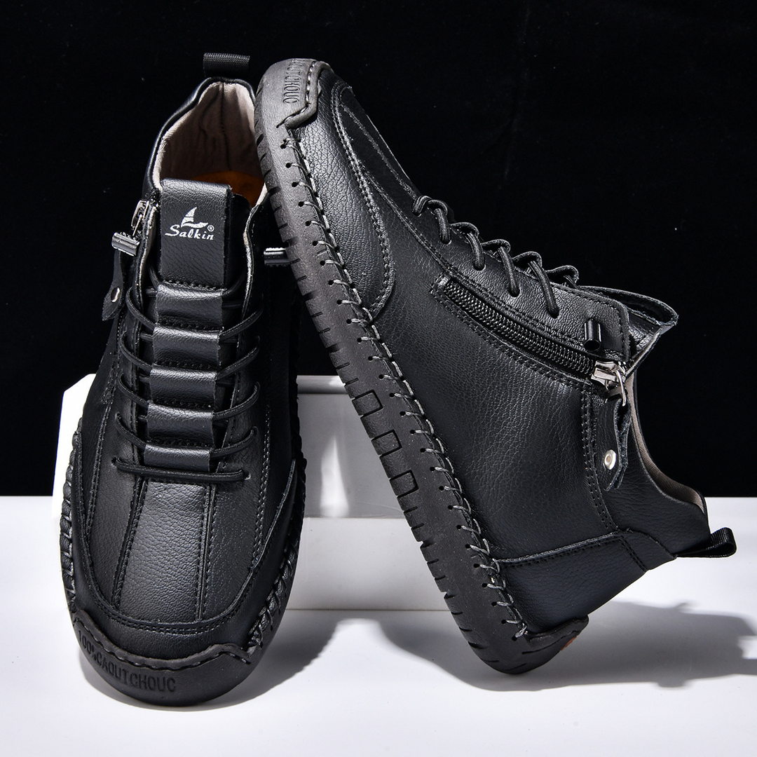 Christian™ | Men's Nubuck Shoes with Zip