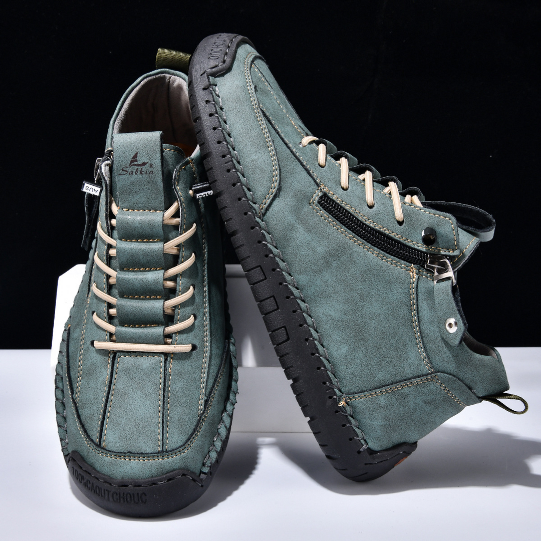 Christian™ | Men's Nubuck Shoes with Zip