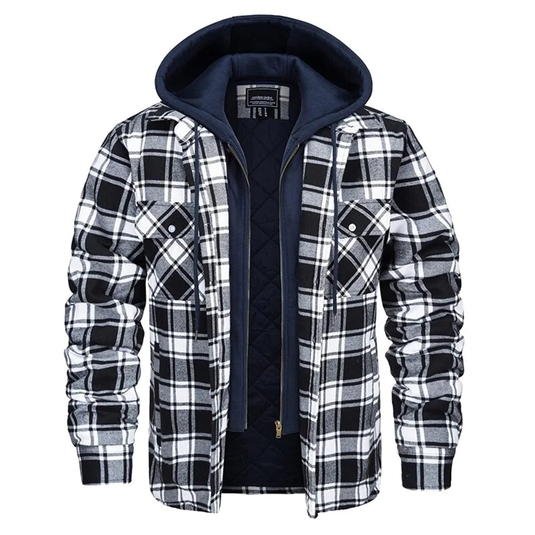 Joel | Checked Hooded Jacket