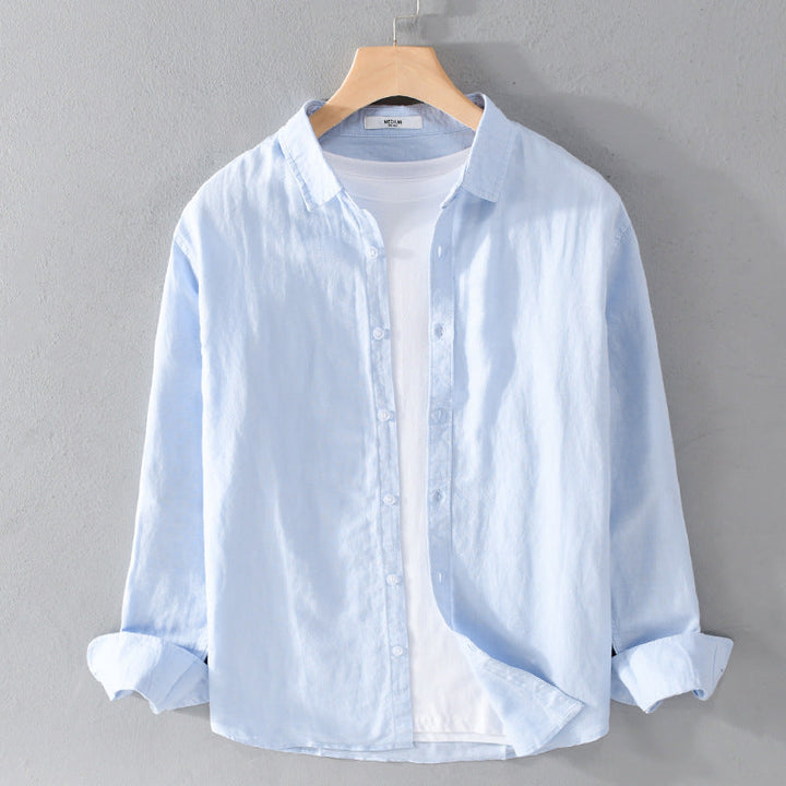 Marco Linen-Cotton Button Shirt