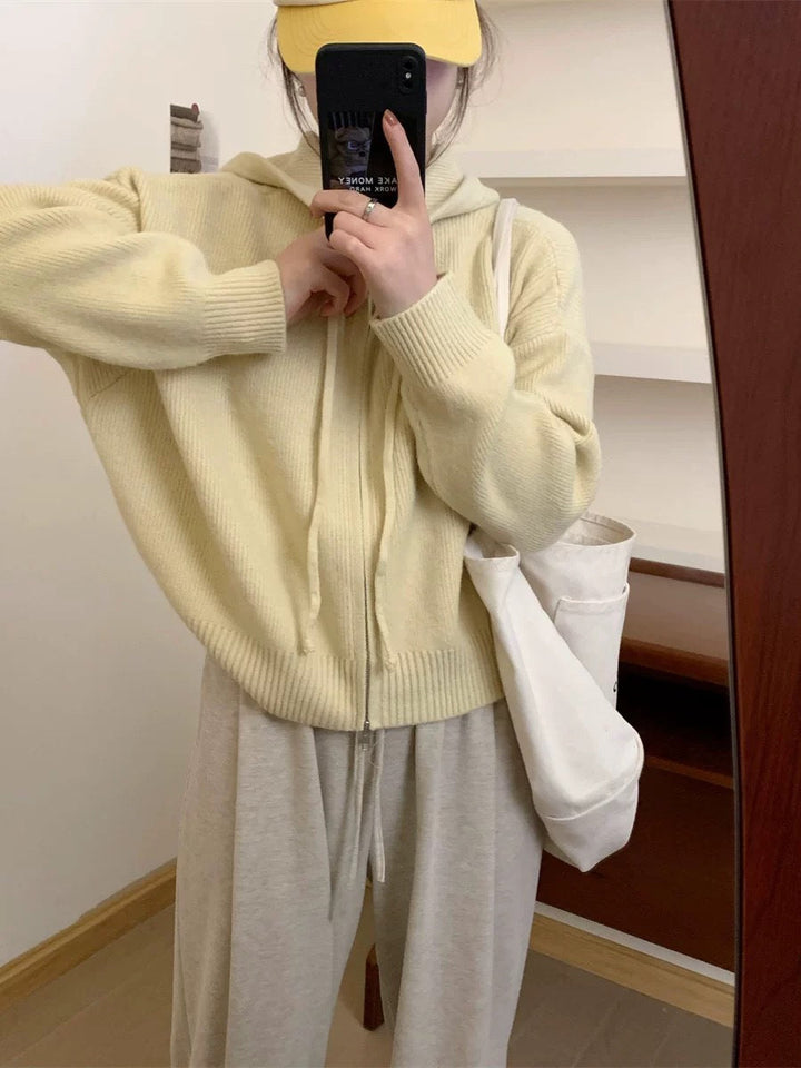 ARLENE™ – Cozy Long Sleeve Hooded Cardigan