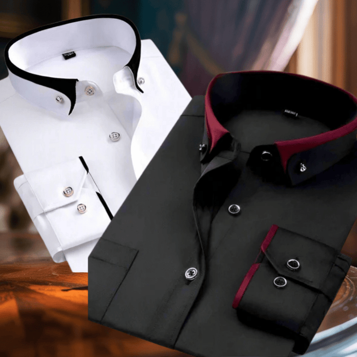 Adalbert | Classic cotton shirt with long sleeves