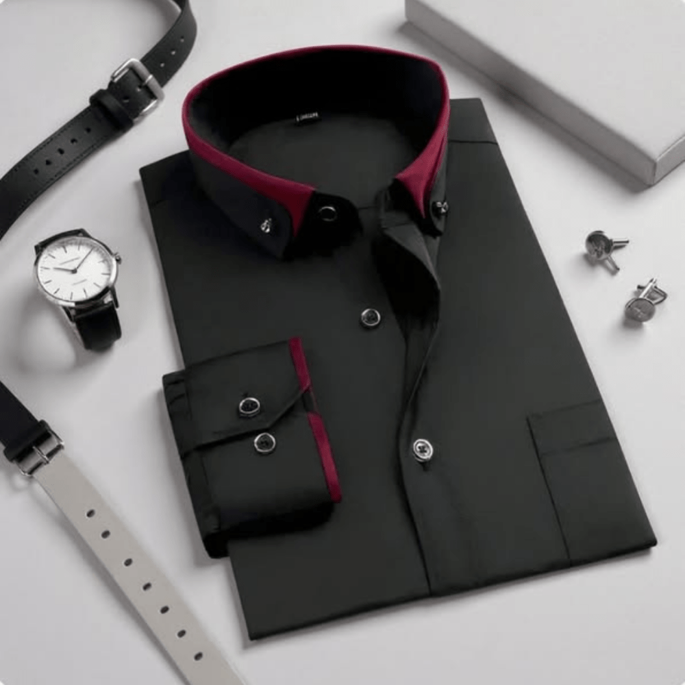 Adalbert | Classic cotton shirt with long sleeves