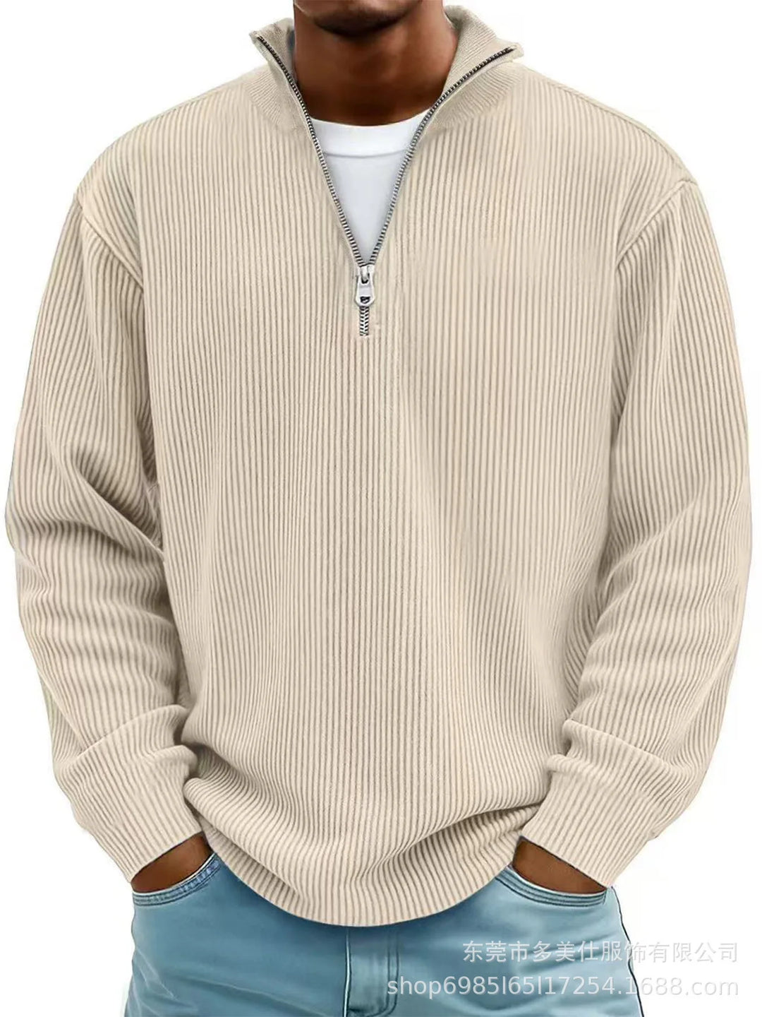 Calix™ | Modern men's jumper with half zip