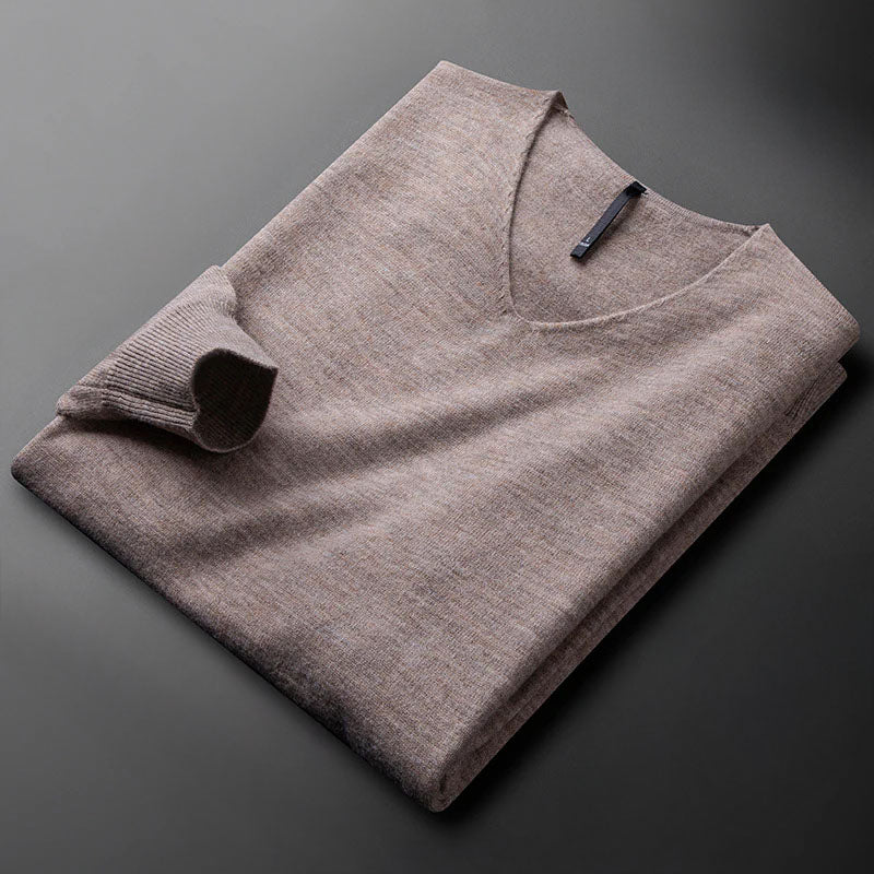 Matteo Wool-Cashmere V-Neck