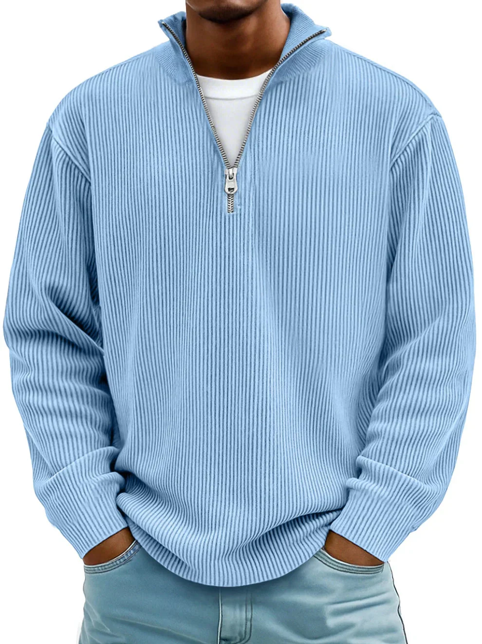 Calix™ | Modern men's jumper with half zip