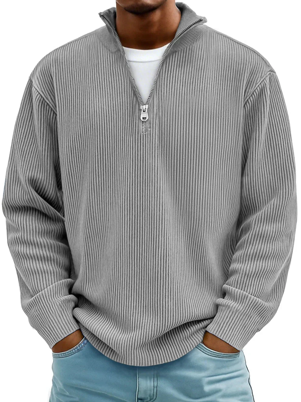 Calix™ | Modern men's jumper with half zip