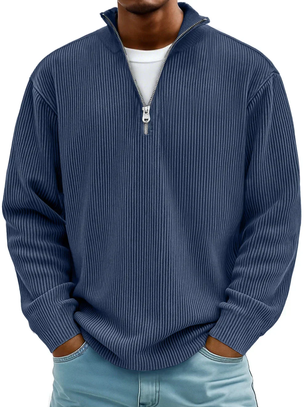 Calix™ | Modern men's jumper with half zip