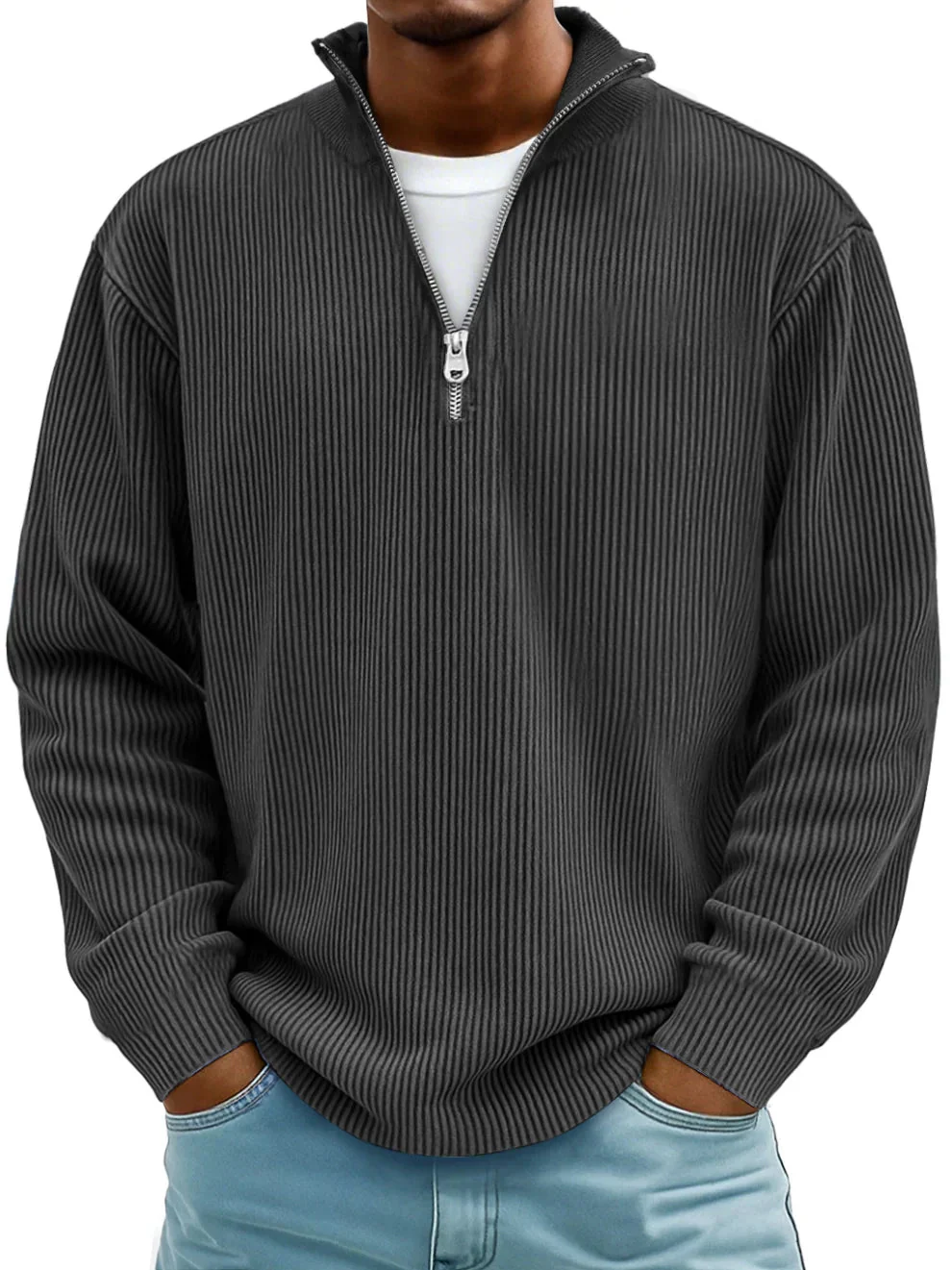 Calix™ | Modern men's jumper with half zip