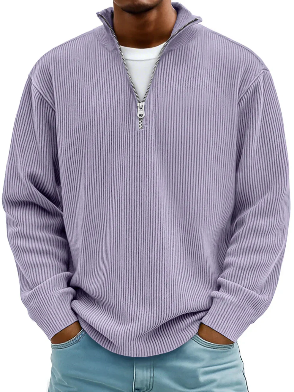Calix™ | Modern men's jumper with half zip